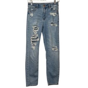 American Eagle Outfitters Women's Stretch Distressed Mom Jean Size 0